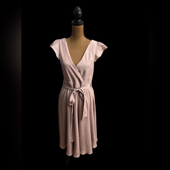 Anthropologie Bhldn Hitherto Dusty Rose Mauve Sydney Wrap Bridesmaid - Picture 1 of 7